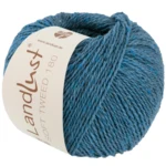 Lana Grossa Landlust Soft Tweed 180 129 Blu turchese melange