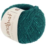 Lana Grossa Landlust Soft Tweed 180 130 Verde petrolio melange