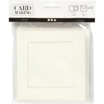 Carte passepartout con busta, 12,5x12,5 cm, 13,5x13,5 cm