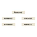 LindeHobby Handmade Etichetta, Lungo Naturale, Nero, Magnolia Script