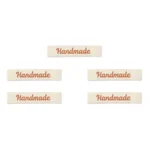 LindeHobby Handmade Etichetta, Lungo Naturale, Bronzo, Magnolia Script