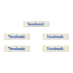 LindeHobby Handmade Etichetta, Lungo Naturale, Blu, Magnolia Script