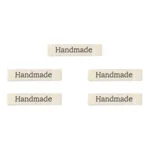 LindeHobby Handmade Etichetta, Lungo Naturale, Nero, Harnet Serif