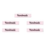 LindeHobby Handmade Etichetta, Lungo Rosa, Magnolia Script