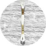 Mouliné Spécial 25 Neutro Blanc