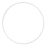 HobbyArts Anello in Metallo per Mobiles e Acchiappasogni, Bianco, 1 pz 25 cm