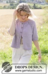 250-4 Orchid Tea Cardigan by DROPS Design
