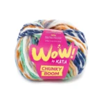 Katia Wow Chunky Boom 307 Blu-turchese-arancione