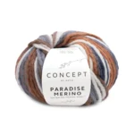 Katia Concept Paradise Merino 505 Ecru-Marrone-Grigio-Grigio scuro