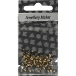 Perline Schiacciate Ø2 mm, 100 pz. placcate in oro