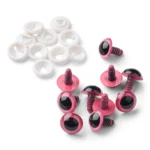 Occhi di sicurezza HobbyArts, Rosa, 5 paia 16 mm