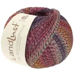 Lana Grossa Landlust Die Sockenwolle 219 Ecru/Bordeaux/Rosa acceso/Viola/Rosa/Giallo uovo/Blu violetto
