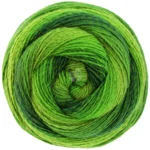 Lana Grossa Gomitolo Versione 447 Verde chiaro/Giallo-verde/Turchese/Verde scuro