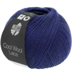 Lana Grossa Cool Wool Lace 53 Blu marino
