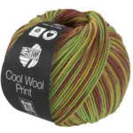 Lana Grossa Cool Wool Print 839 Pistacchio/Verde chiaro/Senape/Malva