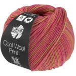 Lana Grossa Cool Wool Print 840 Giallo sabbia/Erika/Rosa orchidea
