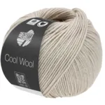 Lana Grossa Cool Wool Mélange 1491 Greige mélange