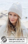 253-15 Winter Lily Hat by DROPS Design