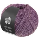 Lana Grossa Vintage Socks 1021 Viola scuro/prugna mélange