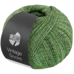 Lana Grossa Vintage Socks 1016 Verde chiaro/muschio/verde grigiastro melangiato