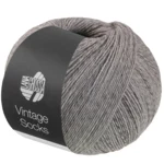 Lana Grossa Vintage Socks 1020 Grigio chiaro/grigio scuro mélange