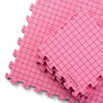 LindeHobby Tappetini per Blocking in Borsa di Feltro con 100 Spilli a T, Rosa