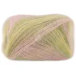 Lana Grossa Cottonhair 108 Vaniglia/rosa/rosa antico/oliva scuro/verde tiglio