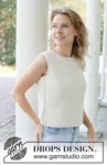 258-7 French Love Top by DROPS Design