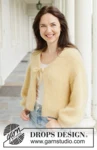 258-30 Lemon Fizz Cardigan by DROPS Design