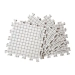 LindeHobby Tappetini per Blocking in Borsa di Feltro con 100 Spilli a T, Bianco