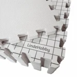 LindeHobby Tappetini per Blocking in Borsa di Feltro con 100 Spilli a T, Bianco
