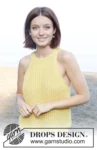 258-19 Sunbeam Shine Top by DROPS Design