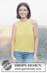 258-19 Sunbeam Shine Top by DROPS Design