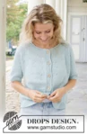 259-26 Beaded Sky Cardigan by DROPS Design
