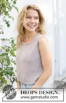 257-13 Wisteria Glow Top by DROPS Design