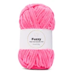 LindeHobby Fuzzy Chenille 49 Rosa neon
