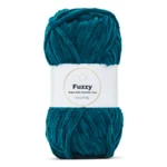 LindeHobby Fuzzy Chenille 18 Verde petrolio / Turchese scuro