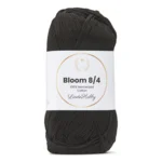 LindeHobby Bloom 8/4 Mercerized Cotton 01 Nero