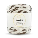 LindeHobby Inspire Print 25 Bianco con righe marroni