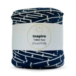 LindeHobby Inspire Print 35 Blu scuro con stampa bianca