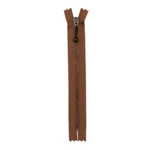 YKK Cerniera Fissa Ottone Anticato 4 mm 17 cm 008 Marrone chiaro