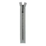 YKK Cerniera Fissa Ottone Anticato 4 mm 17 cm 574 Grigio chiaro