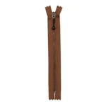 YKK Cerniera Fissa Ottone Anticato 4 mm 23 cm 008 Marrone chiaro