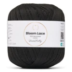 LindeHobby Bloom Lace Mercerized Cotton 01 Nero