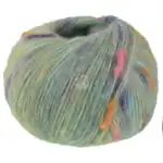 Lana Grossa Cassata 11 Verde chiaro/arancione chiaro/rosa/grigio chiaro/viola