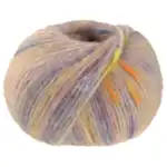Lana Grossa Cassata 07 Beige chiaro/giallo/arancione/blu jeans/rosa