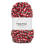 LindeHobby Fuzzy Chenille Print 11 Natale