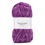 LindeHobby Fuzzy Chenille Silver Lurex 40 Viola