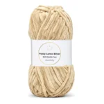 LindeHobby Fuzzy Chenille Silver Lurex 08 Beige scuro