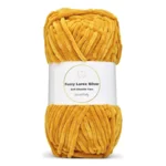 LindeHobby Fuzzy Chenille Silver Lurex 16 Senape